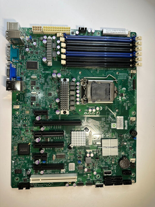 Mainboards Supermicro X8SIA-F LGA1156 6xDDR3 ATX 12''x 9.6'' Intel 3420