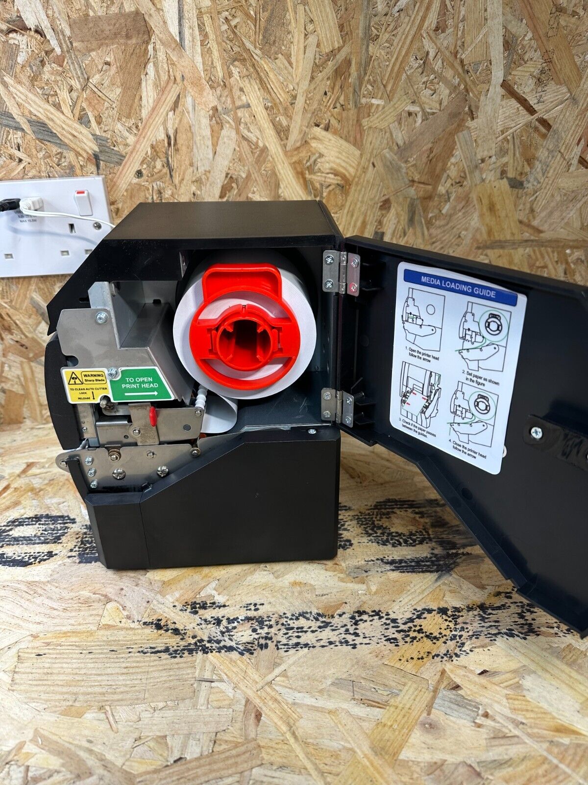 Digi RP-120LL with PSU linerless thermal printer