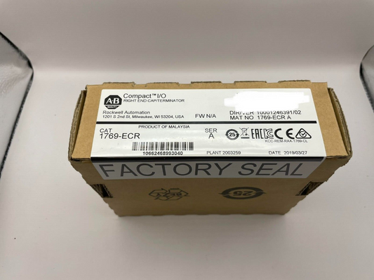 SEALED Allen Bradley 1769-ECR CompactLogix Right End Cap SER A