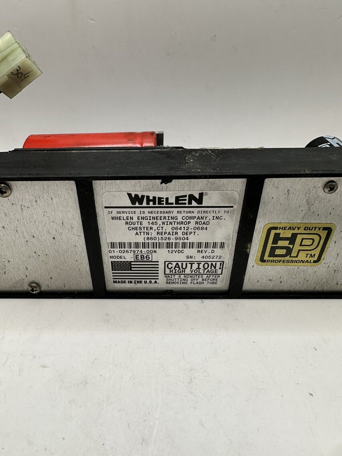 WHELEN Woodway Edge 9000 lightbar EB6 strobe power supply 12 Volt