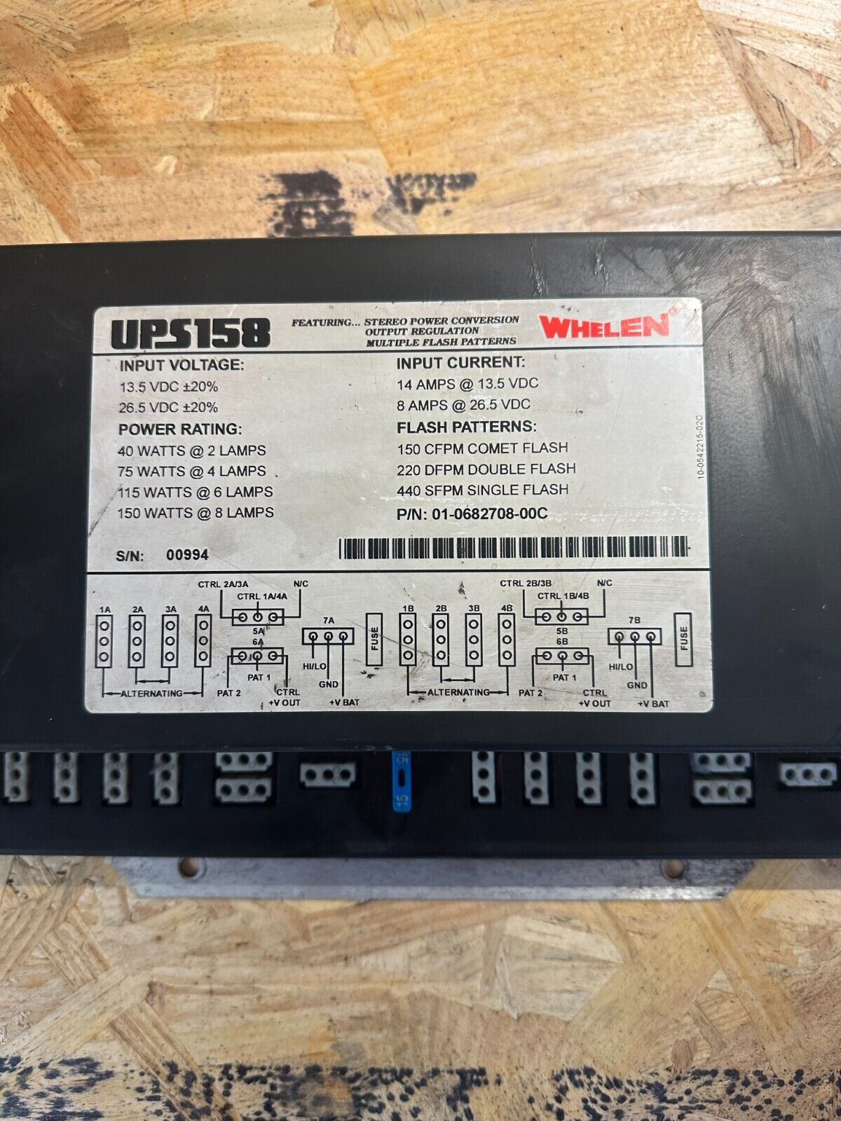 Whelen Strobe Power Supply - UPS158A - Ambulance - Fire 