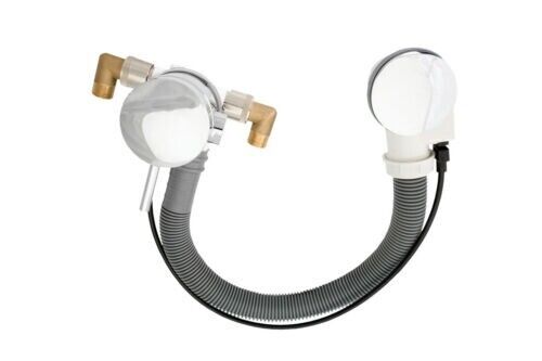 Deva PUW206 Chrome Bath Filler & Overflow Waste - Use with Side Valves