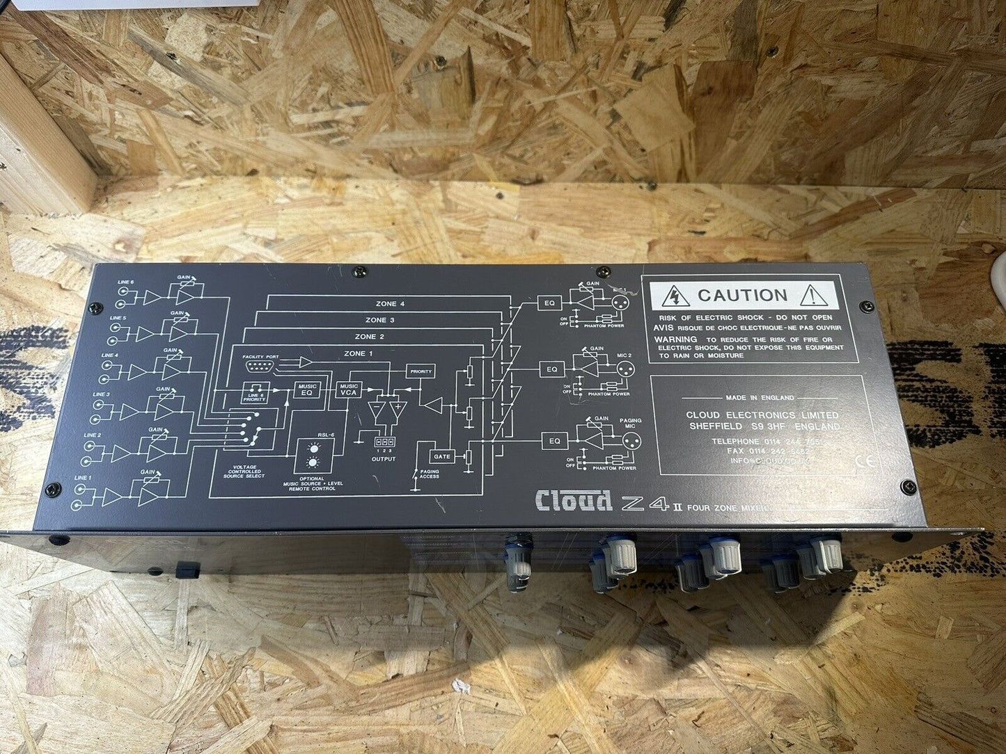 Cloud - Z4MK4EK - 4 Zone Rack Mount Venue Mixer