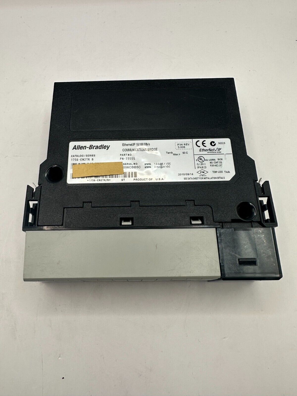 Allen Bradley 1756-EN2TR SER B ControlLogix EtherNet/IP Module 1756EN2TR